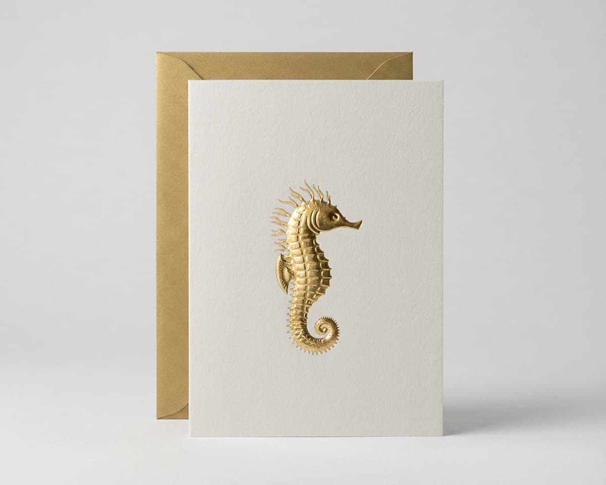 Foil pressed greeting cards