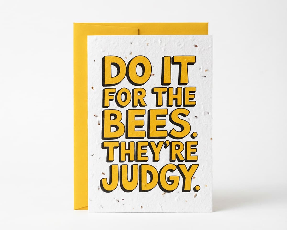 Plantable seed paper greeting cards