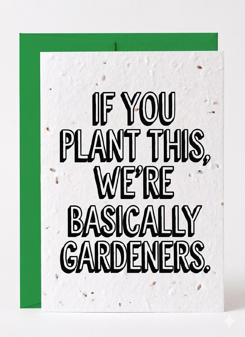 If You Plant This We're Basically Gardeners.